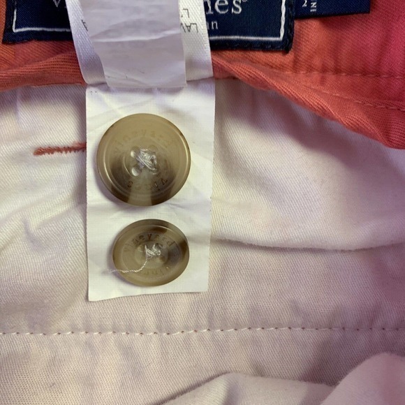Vineyard Vines Men Sz 42 Khaki Pink Salmon Classic Fit Golf Short Flat Front - Picture 5 of 8